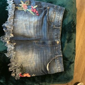 Blue jeans shorts